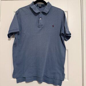 Vintage Ralph Lauren Polo Light Blue Size L 100% Cotton Made in USA